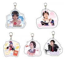 Hua Chenyu keychain support double-sided coated anti-scratch acrylic flowers with the same school bag pendant jewelry peripheral