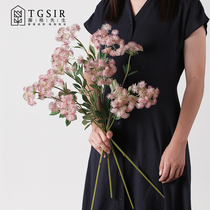 雪芹仿真花客厅餐桌花瓶插花艺装饰假花束绢花手捧花配材摄影道具