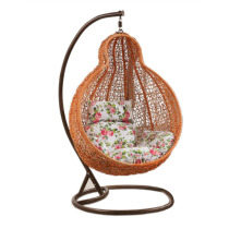 Casual rattan basket manufacturers pure hand-made environmental protection hanging chair gourd-shaped hanging basket indoor outdoor living room balcony hanging chair