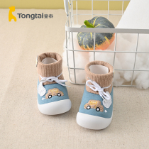 Tong Tai Chunqiu New newborn baby male and female baby baby casual light high stocking tube toddler shoes