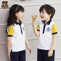  Kindergarten garden clothes Summer suit sportswear Cotton mens and womens childrens class clothes Primary school school uniforms Summer clothes College style