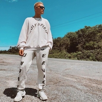 KANYE KANYE west the same model Sunday limited loose foam plus velvet casual round neck sweater FOG High Street male tide