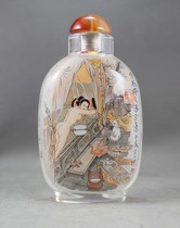 Chinese characteristics inner painting snuff bottleGolden bottle plum