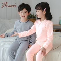 Top melon children long sleeve home clothing set boys and girls cotton pajamas pajamas spring and autumn winter underwear