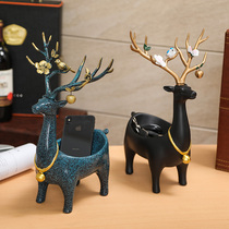 Creative Home Doorway Shoe Cabinet Key Containing Swing Piece Living Room Genguan Elk Adornment Tabletop Debris containing box