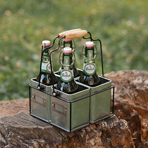 Meow small craftsman New groceries-primary color portable office desktop rack kitchen gardening tools storage beverage rack