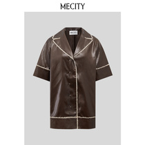 Ms. MECITY 2022 Summer New Loose Short Sleeve Shirt Jacket Casual Women 521850