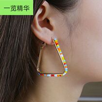 Retro Rice bead earrings and fashion earrings for women