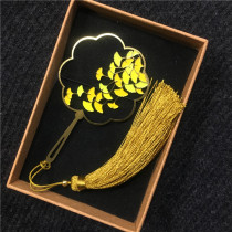 Ginkgo Leaf Bookmark Chengdu Autumn Scenic Area Tourism Souvenir Metal Graduation Gift Box Senior Classmates Birthday