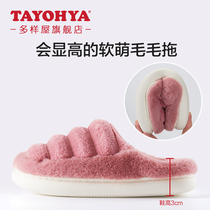 Diverse house 2021 new cotton slippers autumn winter ladies home room breathable warm and thick bottom non-slip for home
