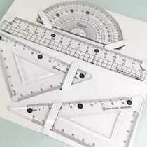 Chenguang Youpin rounded creative ruler protractor triangle ruler acrylic student-specific ruler