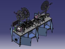 FPC-6PIN rear lock type full automatic machine (automatic COVER solder tab CCD detection) 3D drawing STP