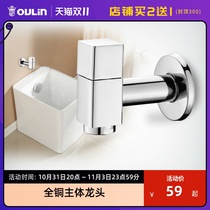 Orene's refined copper main body faucet single cold and long faucet