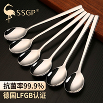 German spoon home long handle spoon spoon spoon spoon fork 304 stainless steel portable suit Korean style Korean soup spoon