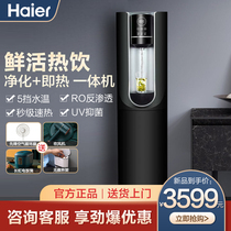 Haier water purifier household reverse osmosis direct drinking vertical instant hot water dispenser integrated drinking water purifier tap water filter