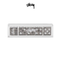 STUSSY Alphabet LOGO Printing Transparent Trend Dice Set