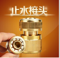 1 2 copper head quick connector 4 points copper water stop joint car wash water gun joint Tiger shell wash supplies head