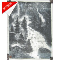 Japanese backflow calligraphy and painting modern famous master Lei Yinkai paper landscape unmounted calligraphy and painting tea room tatami collection fidelity