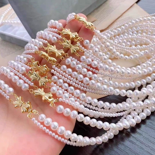 S925, ожерелье из жемчуга, браслет, японский аксессуар, серебро 925 пробы, DIY