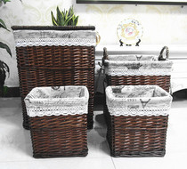 Lyu Editor New Box Dirty Laundry Basket Woven Basket Laundry Basket Case environmentally friendly with lid Toys containing storage box