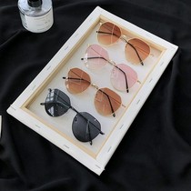 ins ink mirror female Korean version of the tide tennis red retro big face glasses sunglasses round face driving 2021 new street shooting men