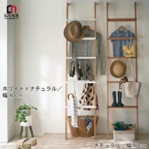 Nordic leaning against wall Trapezoidal Racks Solid Wood Ladders Bedrooms Living Room Bookshelves Day Series Multilayer Floor Storage Shelf Flower Racks