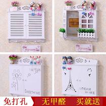 Beautify the electric gate box box r-type shielding painting Atmospheric gate cover fiber-in-house information box decoration wall