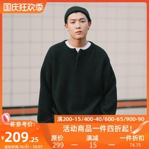 PSO Brand retro imitation mink wool harbor wind loose thick couple sweater mens autumn and winter bottoming sweater