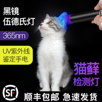 Woods lamp Cat moss Pet cat urine fungus detection flashlight UV fluorescent agent Purple household banknote detection