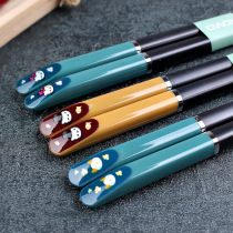 A family of three chopsticks 3 pairs of chopsticks home safe non-toxic chopsticks home creative personality cute high-end