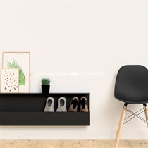 Nordic style high-value household foyer entrance cloakroom wall-mounted shoe rack Shoe storage storage Wrought iron shelf