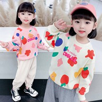 2022 new girl weaters spring 2022 childrens clothing new foreign air women baby long sleeves clothes children spring and autumn clothes