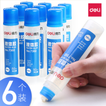 6 Deli Liquid Adhesive Transparent Glue Adhesive Paper Children Kindergarten Students Handmade diy Jewelry Material Plastic