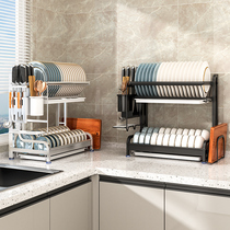 304 Stainless Steel Bowl Rack Drain Rack Kitchen Shelve Bowl tray Dish Holder home Bowls Chopsticks containing box