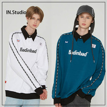 INstudio Korea 19 autumn designer brand BADINBAD new couple polo shirt