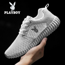 Playboy 2021 new summer mens shoes deodorant mesh sports and leisure board shoes mesh breathable joker trendy shoes