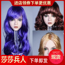 Spot YMTOYS 1 6 hair transplant female head carving YMT031 Alice suitable for TBL PH glue female body body