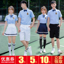 High School junior high school students graduation photo clothing custom sports class uniform British style shirt suit male and female chorus suit