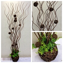 Dry branch Dragon Willow dry flower porch decoration flower art Dry Branch living room floor porch partition window Dry Branch decoration