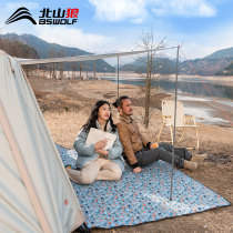 Beishan Wolf thickened picnic mat Moisture proof mat Waterproof picnic cloth Field mat Outdoor outing spring outing camping mat