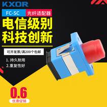 SC-FC fiber optic adapter connector SC to FC adapter square round head flange Telecom grade fiber optic flange coupler