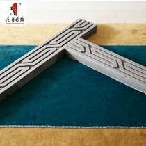 Tang language brick carving Antique echo line Green brick line Package window shadow wall Photo wall Chinese wall decoration door frame line