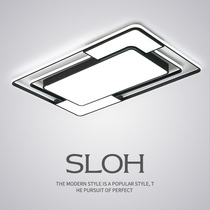 Living room ceiling lamp light luxury modern simple atmosphere post modern black and white style high-grade Villa dimming ceiling lamp