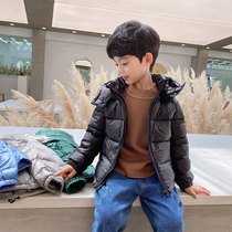 Childrens clothing boy light down jacket white duck down jacket 2021 new boy warm coat foreign style childrens winter coat