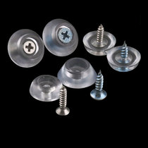 Silicone mat transparent foot mat furniture foot nail anti-slip mat soft rubber mat dining chair cushion 17mm20mm with screw