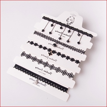 Japanese and Korean collar female woven lace plastic elastic neck strap collar female short collarbone necklace
