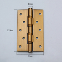 Five-inch cabinet door hinge wooden door silent hinge yellow bronze stainless steel 5*3*3 bearing flat loose leaf sheet monolithic
