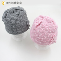 Tongtai baby hat autumn and winter girl baby Gary wool hat 3-18 months infant fashion cartoon hat