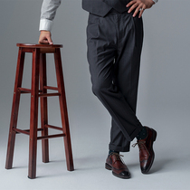 SOARIN Independent Retro Striped Western Dress Pants Mens Style Business Positive Dress Casual Workout Minor Leggings Long Pants