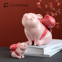 Happiness Piggy Pig Cute Art Deco Swing Piece White Night Fairy Tale Couple Wedding Gifts for New 520 Remembrance